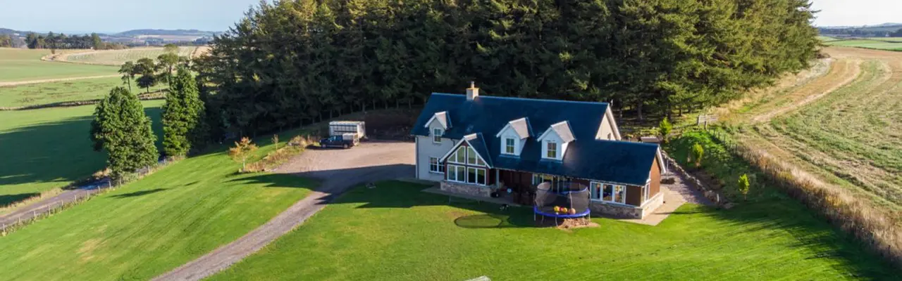 Renowned Mixed Arable and Livestock Farm with Superb Farmhouse, extensive Farm Buildings, Cottage and Woodland : Downfield Farm 1