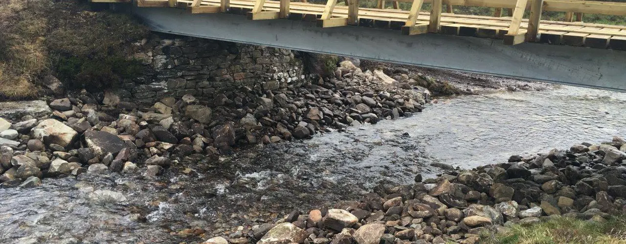 Wooden Construction Bridge